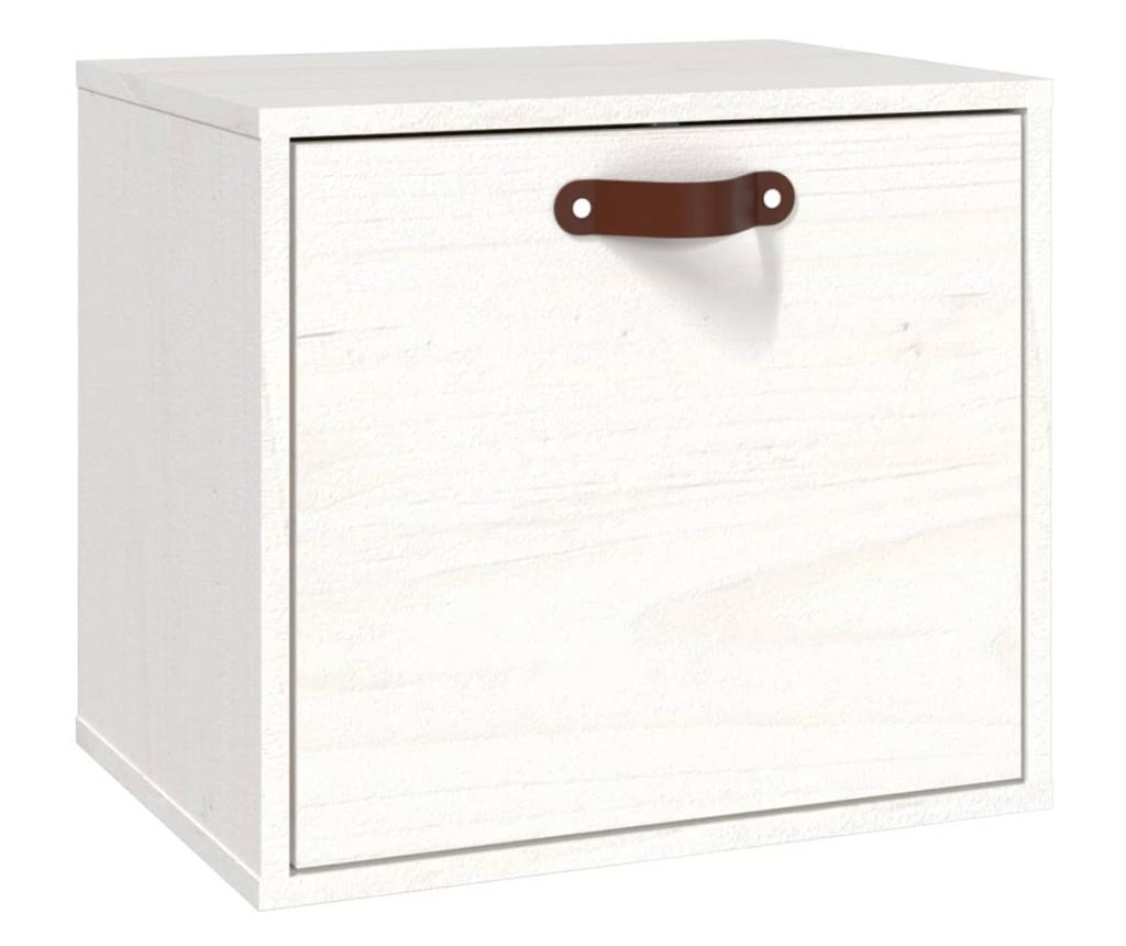 Omara, bela, 40x30x35 cm, masivno borovo leso - 2