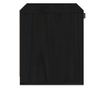 Omarica, črna, 40x30x35 cm, masivni borov les
