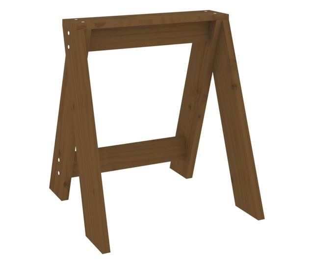 Stools, 2 pcs, Honey Brown, 40x40x45 cm, Solid Pine Wood