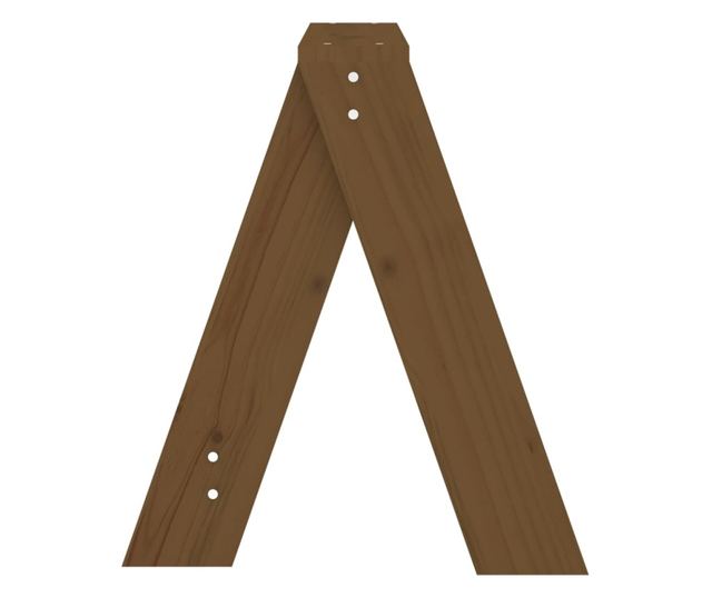 Stools, 2 pcs, Honey Brown, 40x40x45 cm, Solid Pine Wood