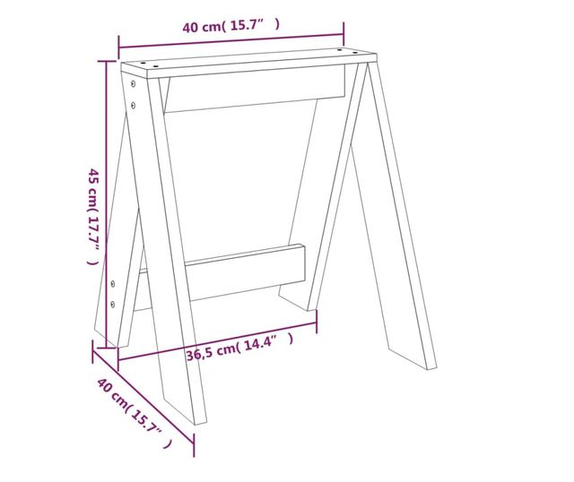 Stools, 2 pcs, Honey Brown, 40x40x45 cm, Solid Pine Wood