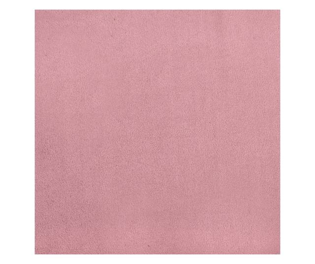 rózsaszín bársony ágykeret fejtámlával 200 x 200 cm