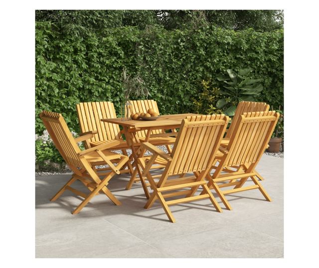 sszecsukhat kerti szkek, 6 db, 61x67x90 cm, tmr teakfa