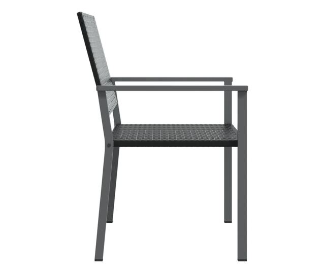 Kertszkek, 4 db, fekete, 54x62,5x89 cm, polirattan