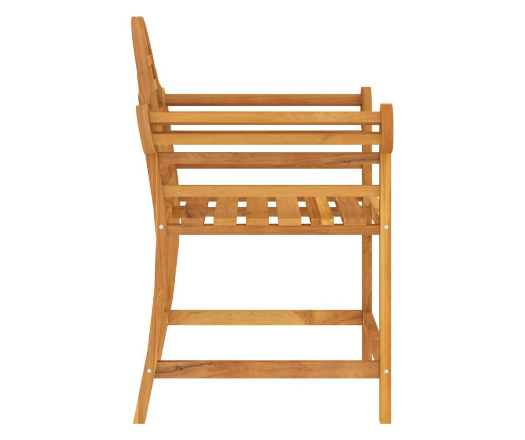 Vrtna stolica, 88x60x92 cm, masivna tikovina - 4