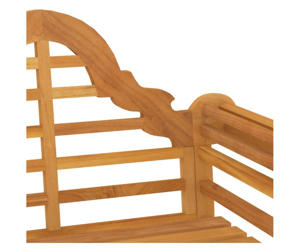 Vrtna stolica, 88x60x92 cm, masivna tikovina - 6