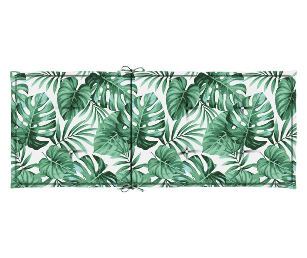 Jastuci za stolice visokog naslona, 6 kom, uzorak lišća, tekstil - 7