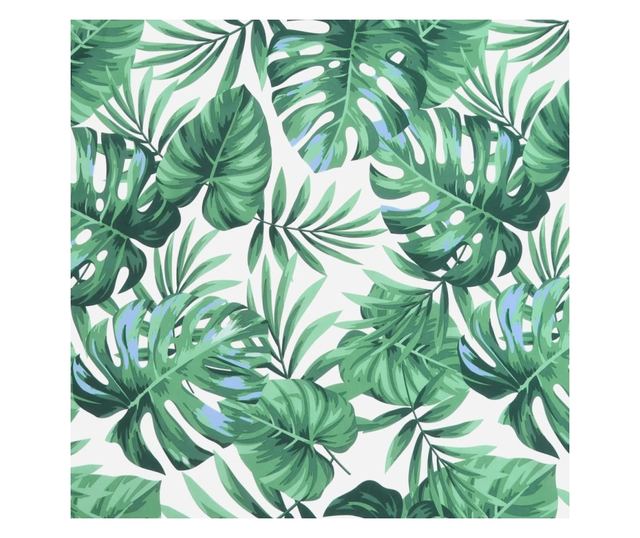 2 db levélmintás oxford szövet kerti padpárna 200 x 50 x 7 cm