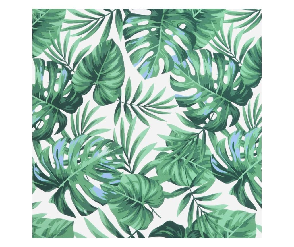 Jastuci za stolice niskog naslona, 4 kom, uzorak lišća, tekstil - 9