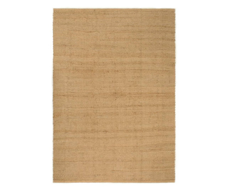 Правоъгълен килим, натурален, 160х230 см, юта