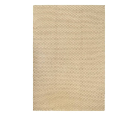 Правоъгълен килим, естествен, 180х250 см, памук
