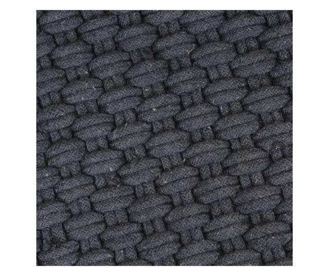 Preproga pravokotna, antracitna, 180x250 cm, bombaž