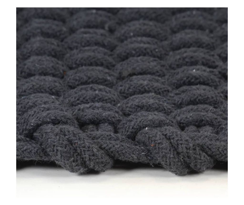 Pravokotna preproga, antracit, 80x160 cm, bombaž - 3