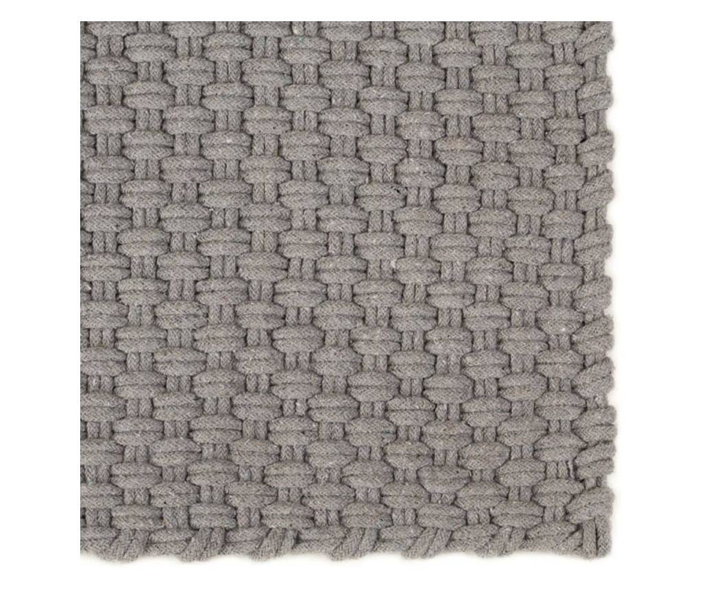 Preproga pravokotna, siva, 200x300 cm, bombaž - 2