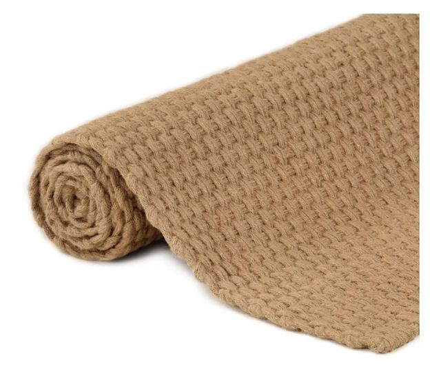 Pravokotna preproga iz jute, naravna, 120x180 cm