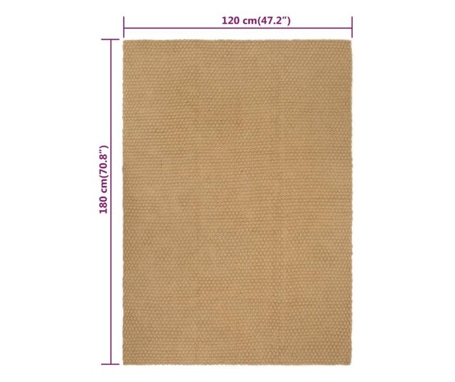 Pravokotna preproga iz jute, naravna, 120x180 cm
