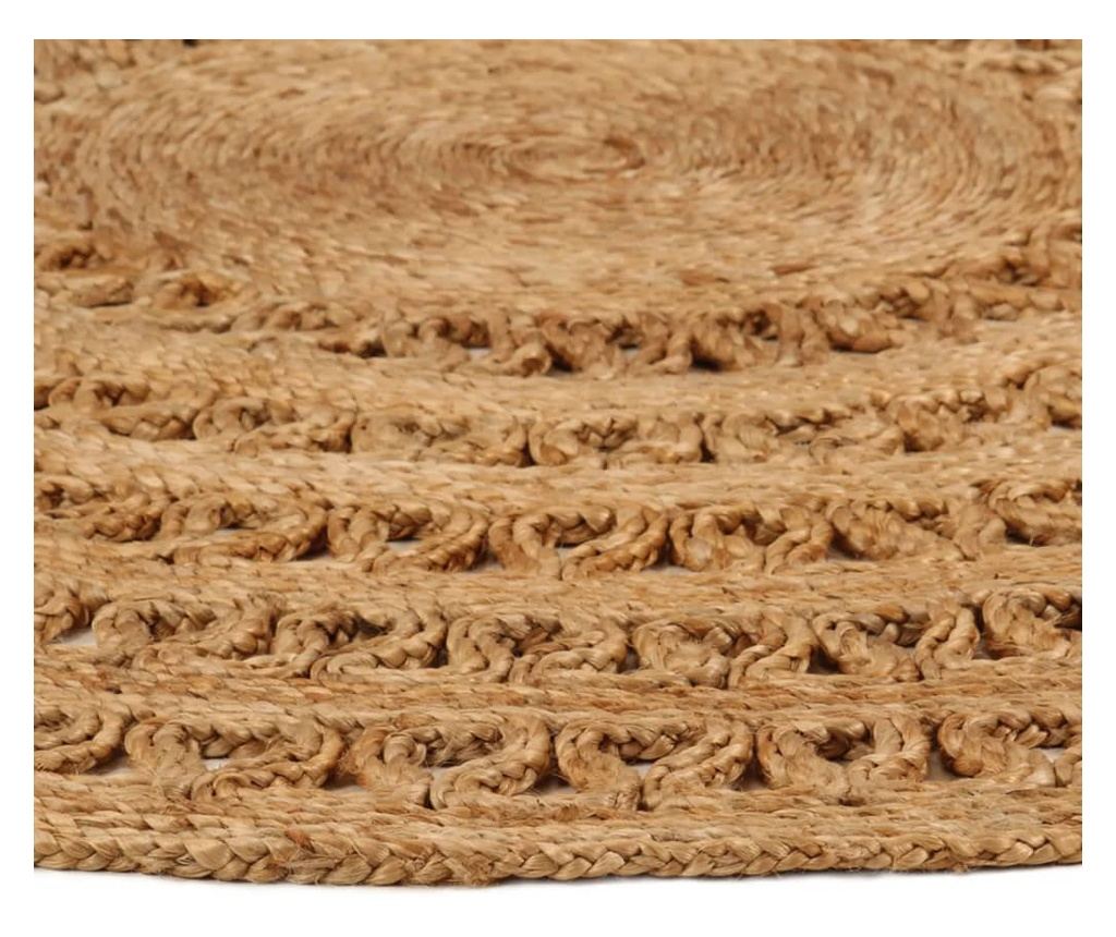 Prepletena preproga, 180 cm, juta, okrogla - 2