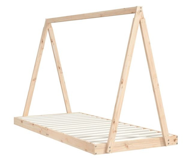 Παιδικό Κρεβάτι, 90x200 εκ., από Μασίφ Ξύλο Πεύκου