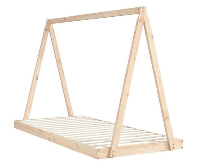 Παιδικό Κρεβάτι, 90x200 εκ., από Μασίφ Ξύλο Πεύκου