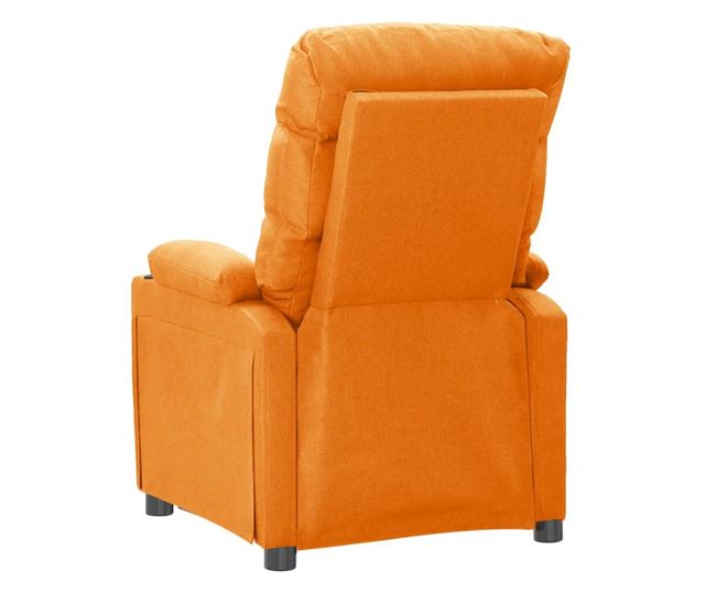 Električni masažni fotelj, zložljiv, rumen, tekstil