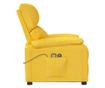 Masazni fotelj z nagibom in dvigom, rumen, tekstil thumbnail 4