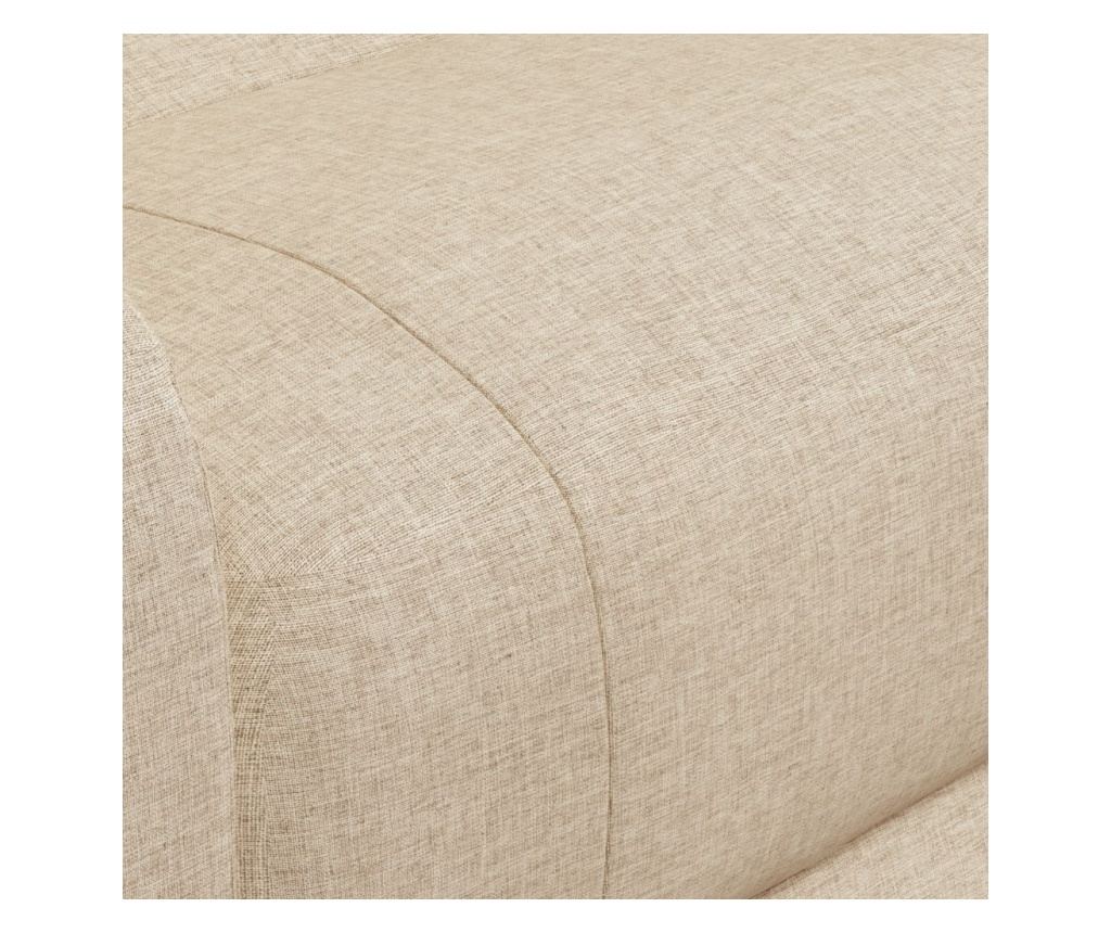 Fotelj za masažo, nastavljiv, s dvigom, krem, tekstilni material - 9