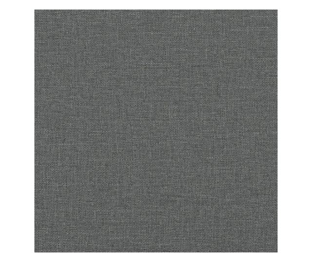 sötétszürke szövet masszírozó dívány párnával