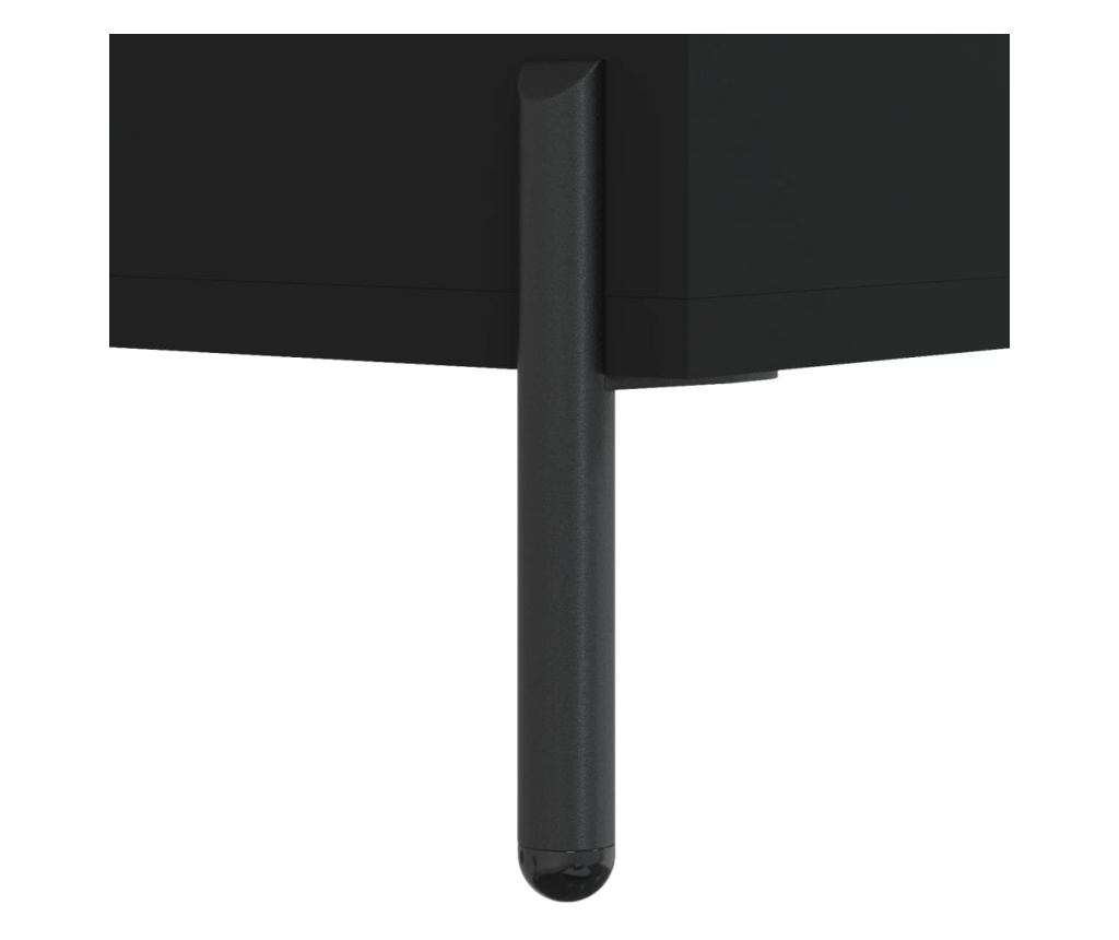 Komoda, crna, 90x34x80 cm, kompozitno drvo - 11