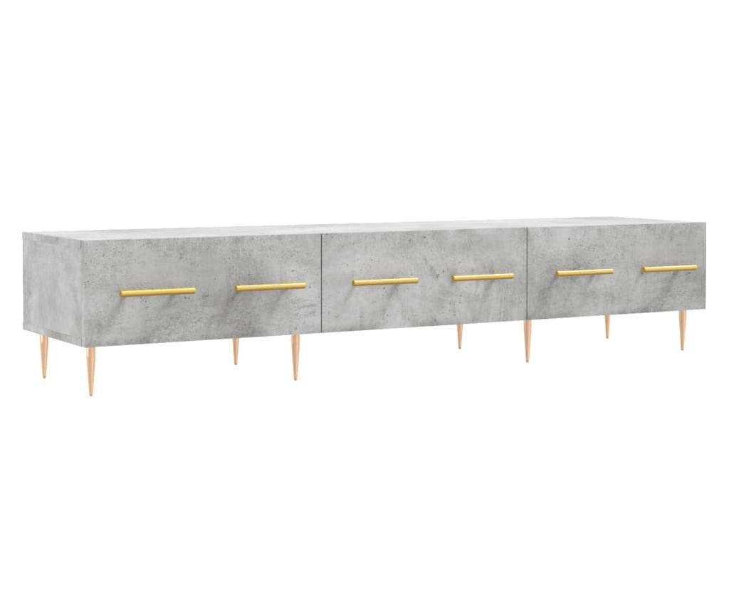 TV Ormarić, boja betona, 150x36x30 cm, konstruirano drvo - 2