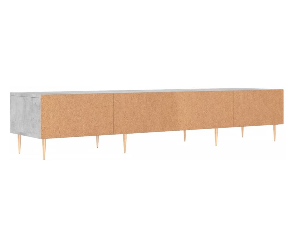 TV Ormarić, boja betona, 150x36x30 cm, konstruirano drvo - 8