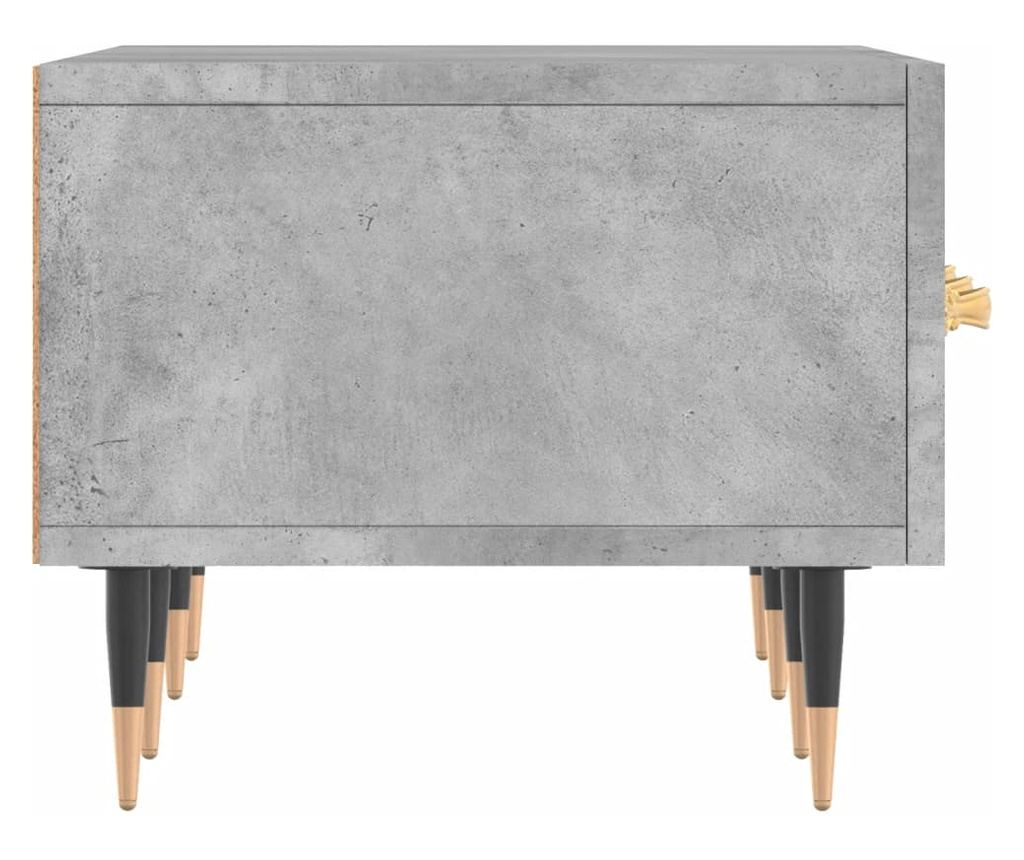 TV komoda, betonsko siva, 150x36x30 cm, obrađeno drvo - 7