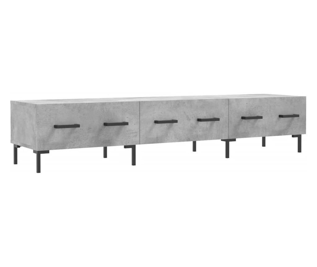 TV komoda, siva beton, 150x36x30 cm, obrađeno drvo - 2