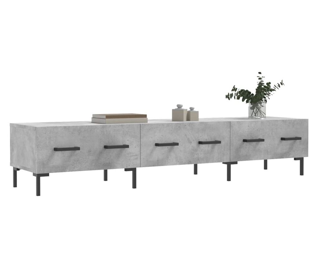 TV komoda, siva beton, 150x36x30 cm, obrađeno drvo - 3