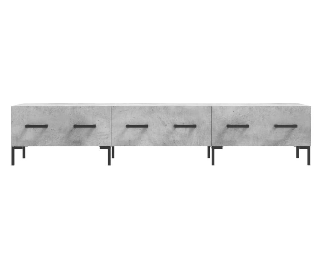 TV komoda, siva beton, 150x36x30 cm, obrađeno drvo - 5