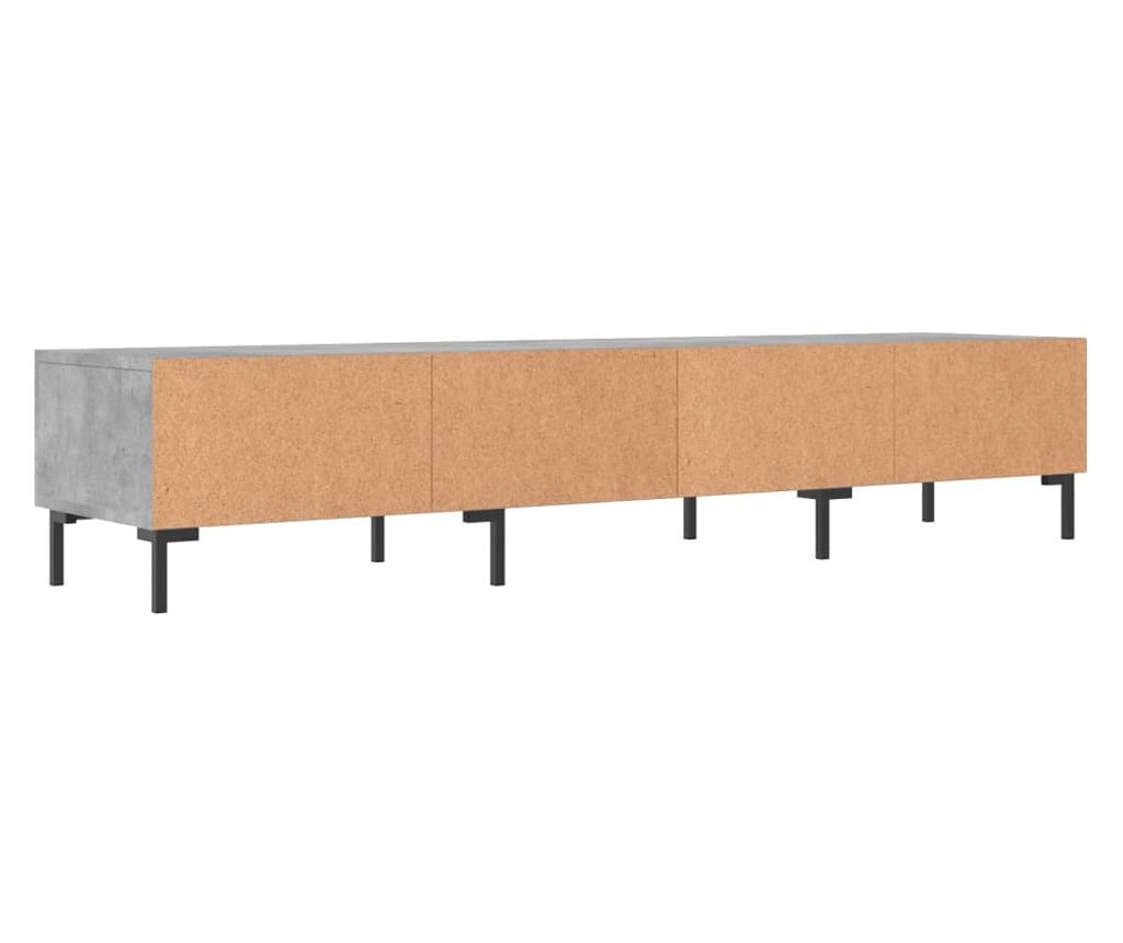 TV komoda, siva beton, 150x36x30 cm, obrađeno drvo - 8