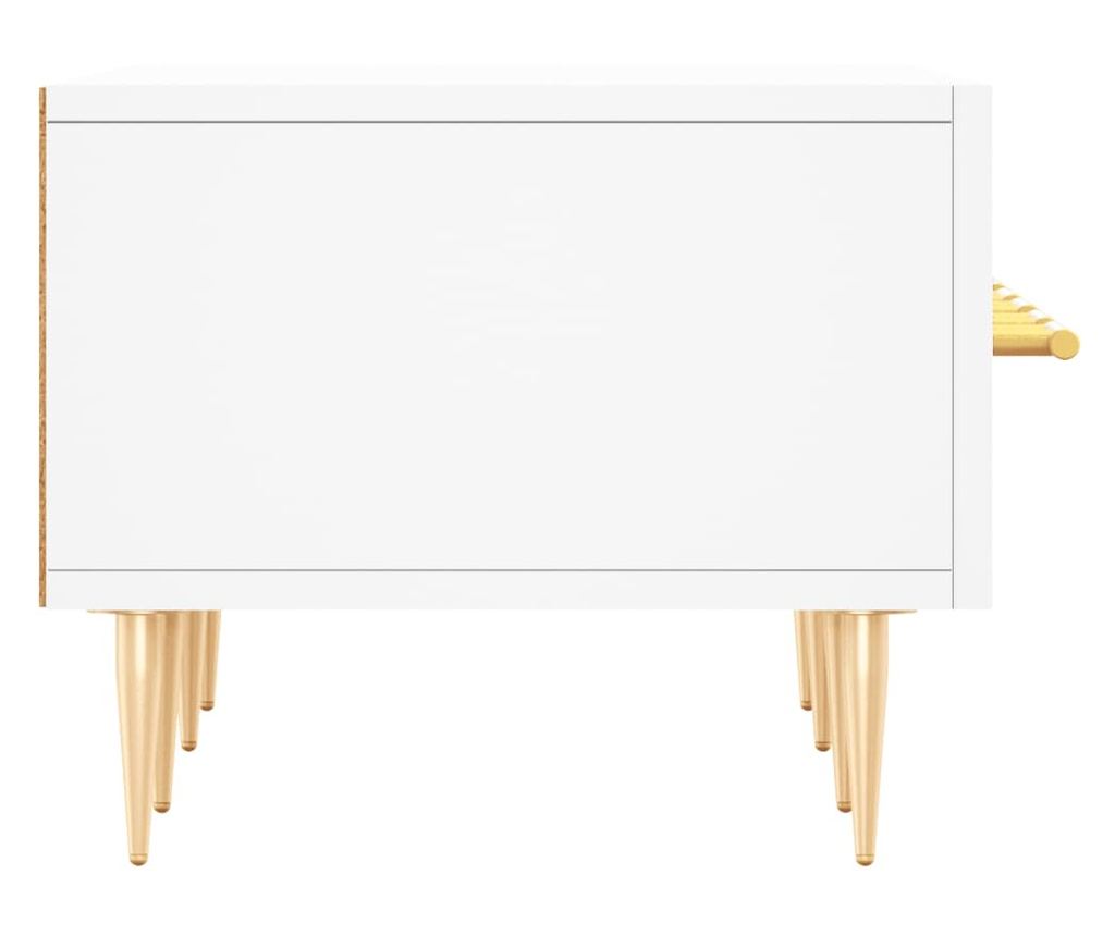 Bijeli TV ormarić, 150x36x30 cm, Konstruirano drvo - 7
