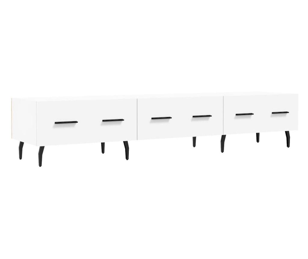 TV Ormarić, bijeli, 150x36x30 cm, konstruirano drvo - 2