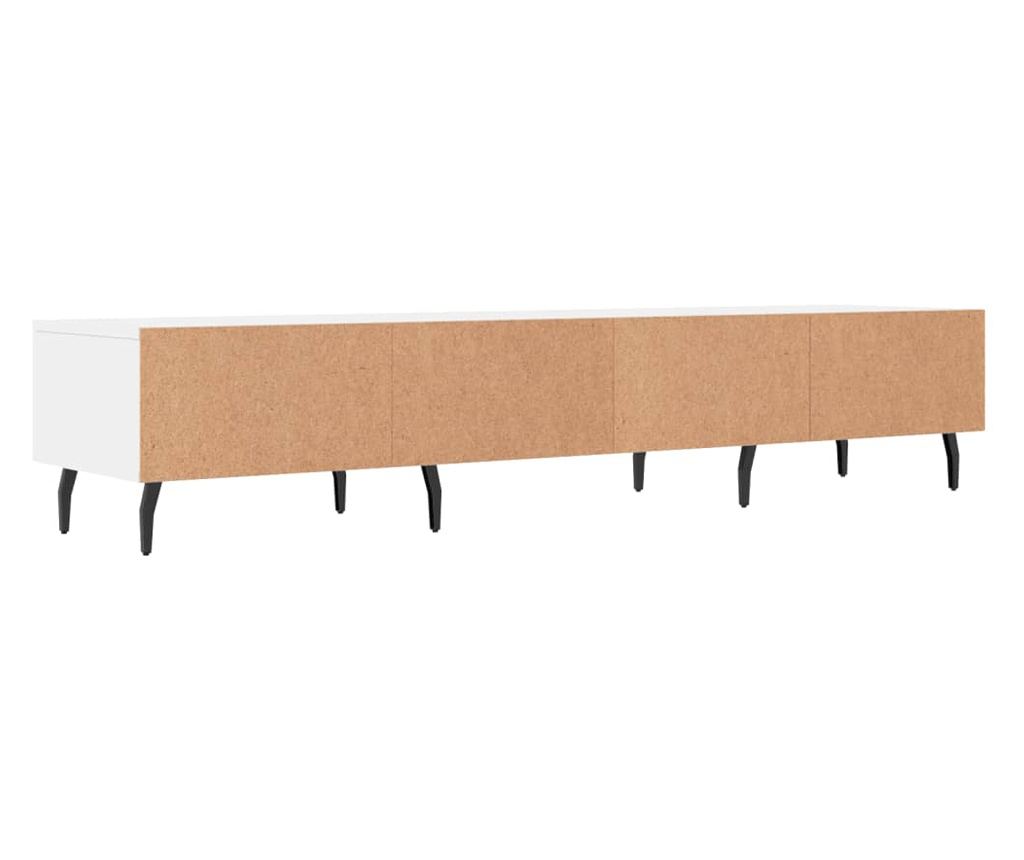 TV Ormarić, bijeli, 150x36x30 cm, konstruirano drvo - 8