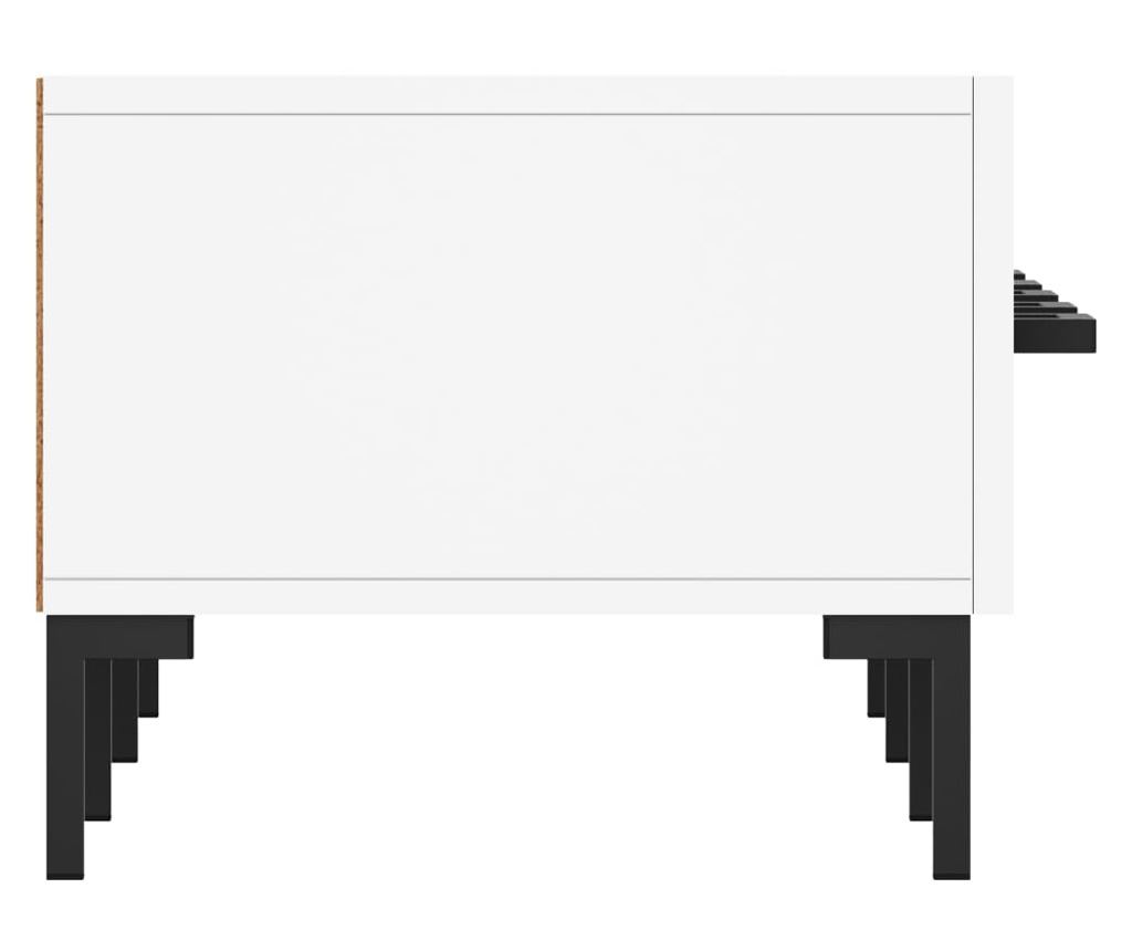 TV Ormarić, bijeli, 150x36x30 cm, Konstruirano drvo - 7