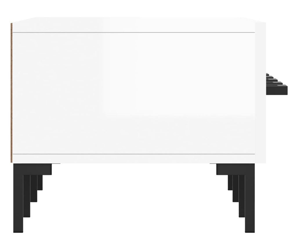 Visokosjajni bijeli TV ormarić, 150x36x30 cm, konstruirano drvo - 7