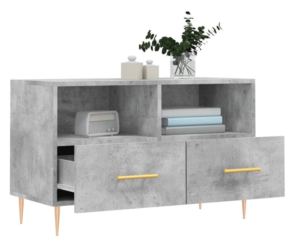 TV Ormarić, betonsko siva, 80x36x50 cm, kompozitno drvo - 4
