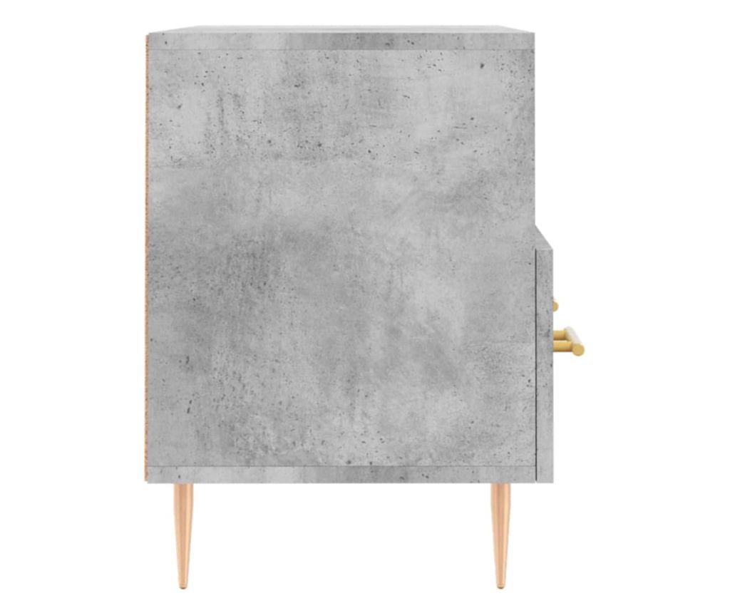 TV Ormarić, betonsko siva, 80x36x50 cm, kompozitno drvo - 7