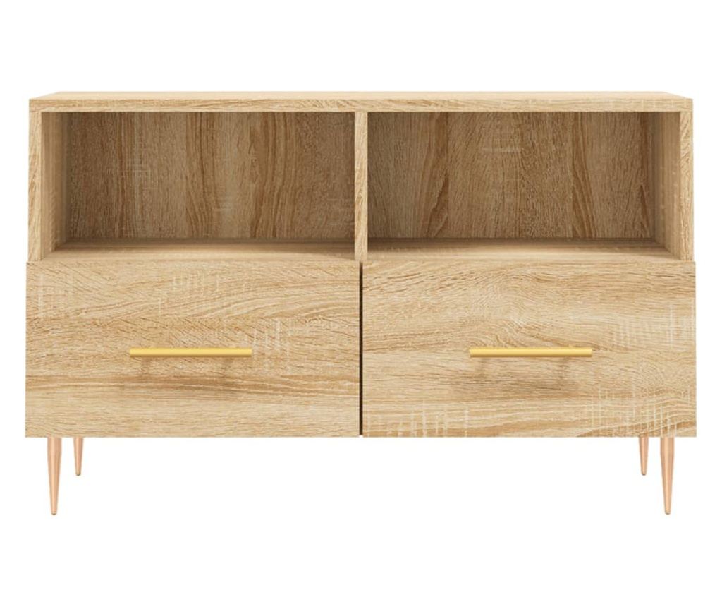 TV komoda, hrast sonoma, 80x36x50 cm, obrađeno drvo - 5