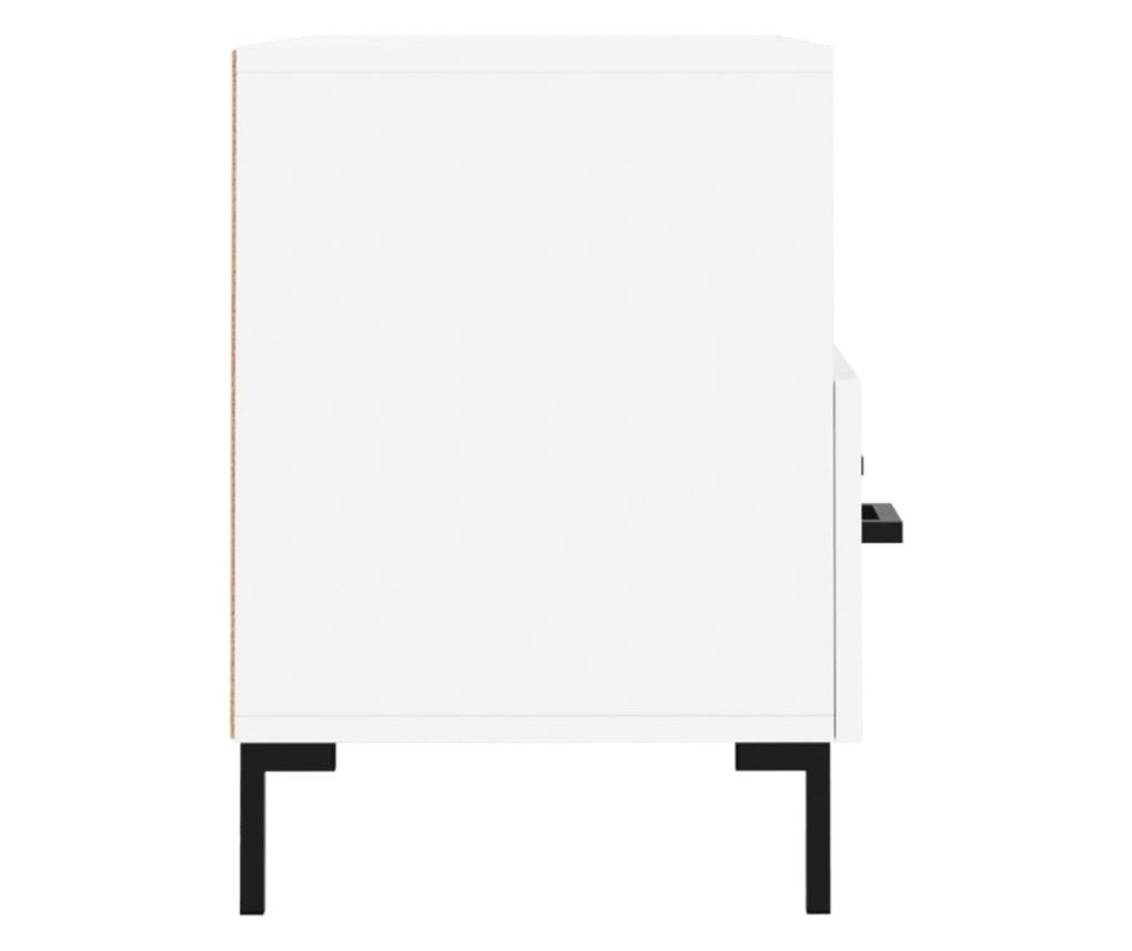 TV stalak, bijeli, 80x36x50 cm, konstruirano drvo - 7