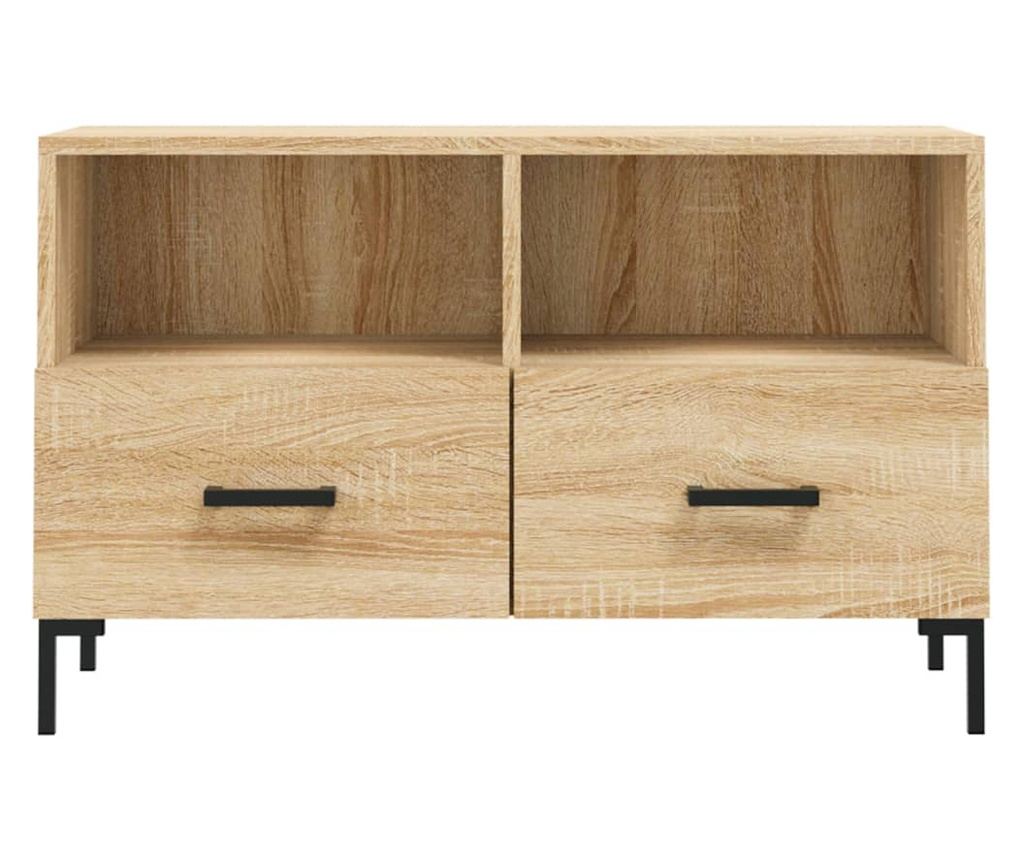 TV komoda, hrast sonoma, 80x36x50 cm, obrađeno drvo - 5