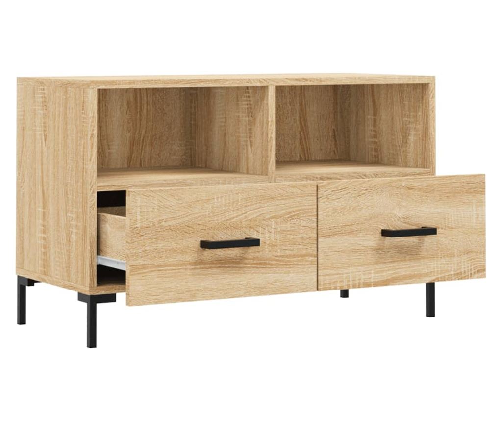 TV komoda, hrast sonoma, 80x36x50 cm, obrađeno drvo - 6