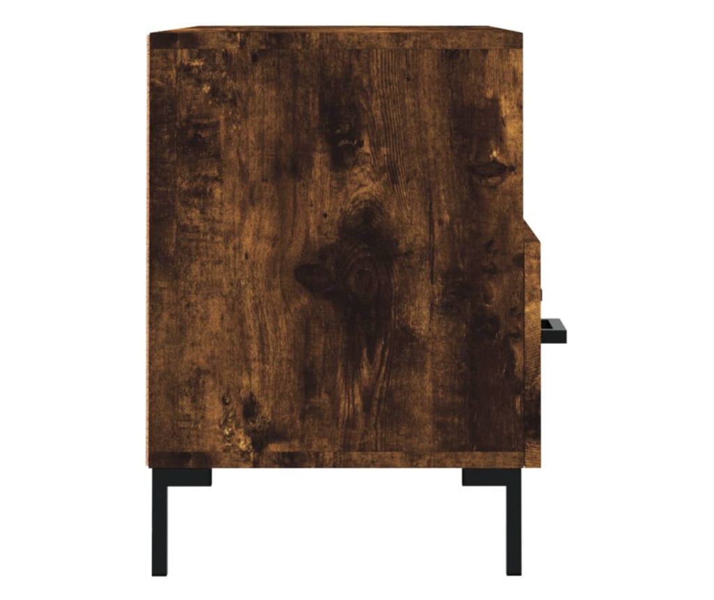 TV komoda, dimljeni hrast, 80x36x50 cm, obrađeno drvo - 7