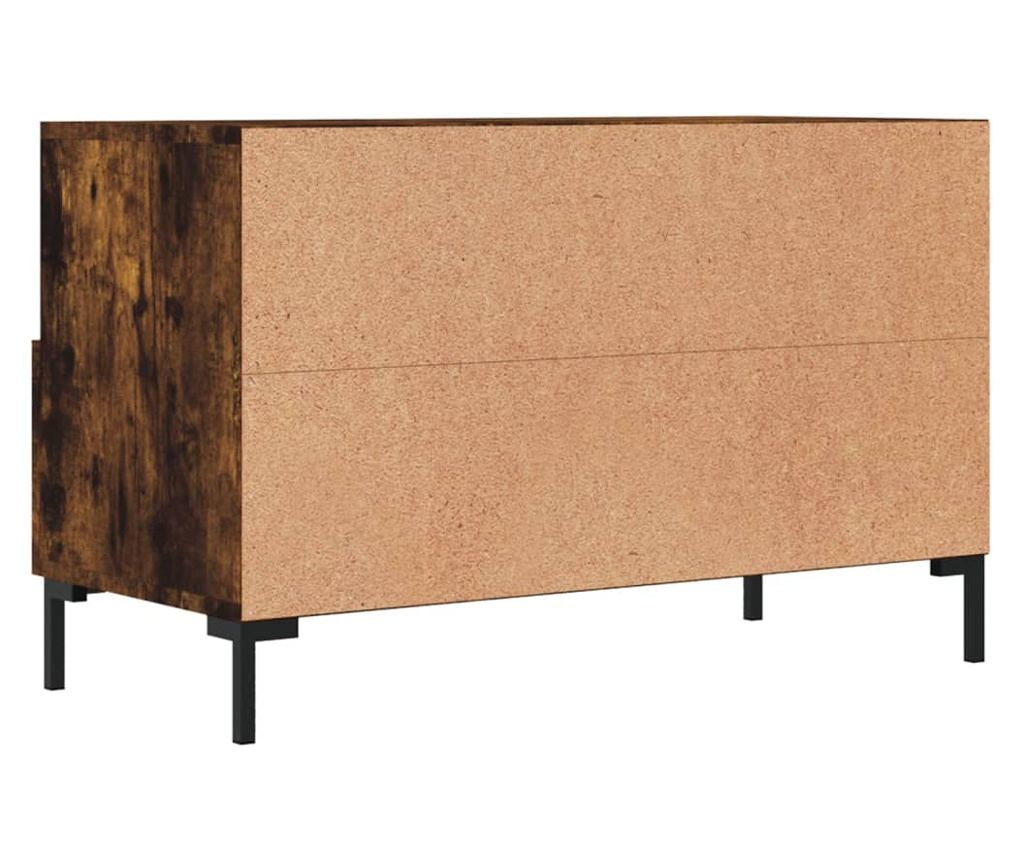TV komoda, dimljeni hrast, 80x36x50 cm, obrađeno drvo - 8