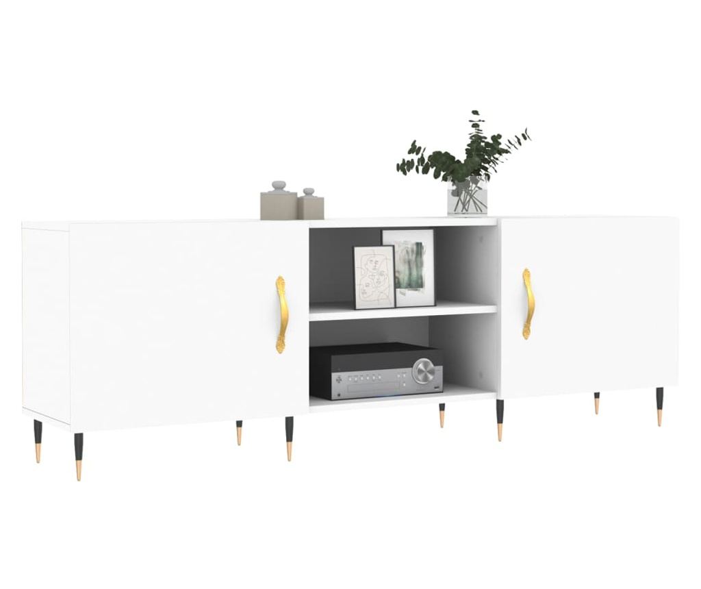 TV komoda, bijela, 150x30x50 cm, kompozitno drvo - 3