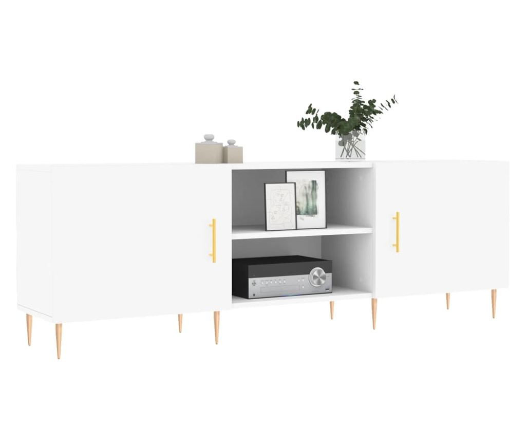 TV komoda, bijela, 150x30x50 cm, kompozitno drvo - 3